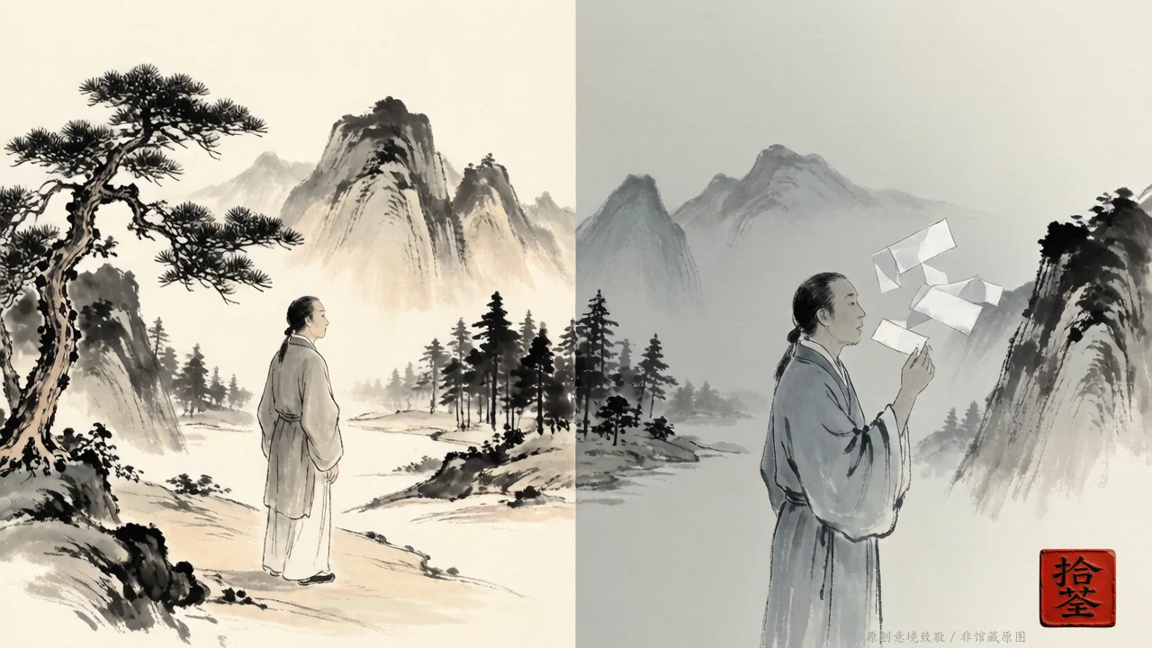 会看与会说 · AI 意境图,非实拍